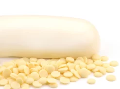 Schokoladen-Rollfondant, Mit Echter Weißer Kuvertüre, Weiß Sahnetauglich, 250 G