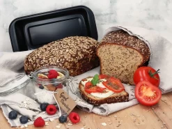 Kastenform, Antihaft, Schwarz, 21,5 X 11,5 X 5,5 Cm -Hobbybäcker b36642