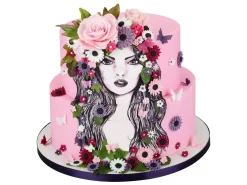 Rundpinsel-Set, Rosa, 5-teilig (Gr. 1, 2, 4, 6, 9) -Hobbybäcker b39312 1