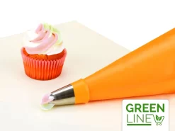 Mehrweg-Spritzbeutel Superflex Dreikammer, Orange, Silikon, 40 Cm