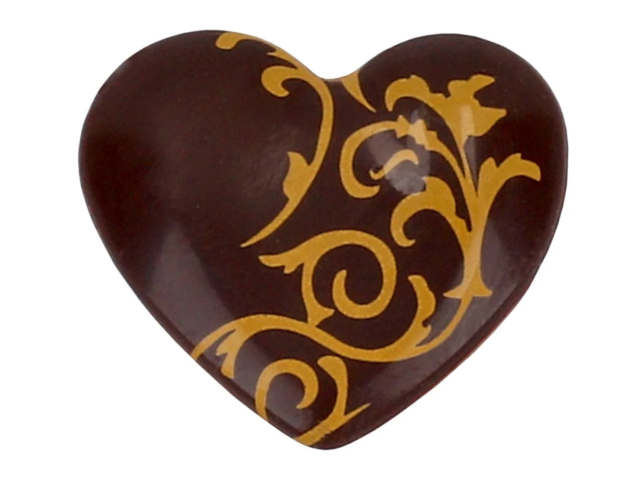 Aufleger Herz, Zartbitter, 1 Folie á 45 Stück 1 Aufleger Herz, Zartbitter, 1 Folie á 45 Stück