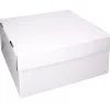 Tortenkarton Mit Deckel, Weiß, 5 Stück á 36 X 36 X 15 Cm