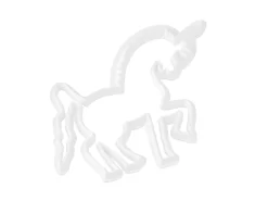 Ausstecher: Einhorn, Kunststoff, 10,7 X 8,15 Cm