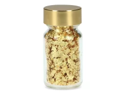 Gold-Flocken 24 Karat, Im Glasflacon 0,1 G -Hobbybäcker b61792