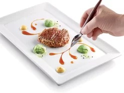 Silikomart Dekor-Löffel: Decorative Spoon, Schokobraun, 2er-Set (19 & 23 Cm)