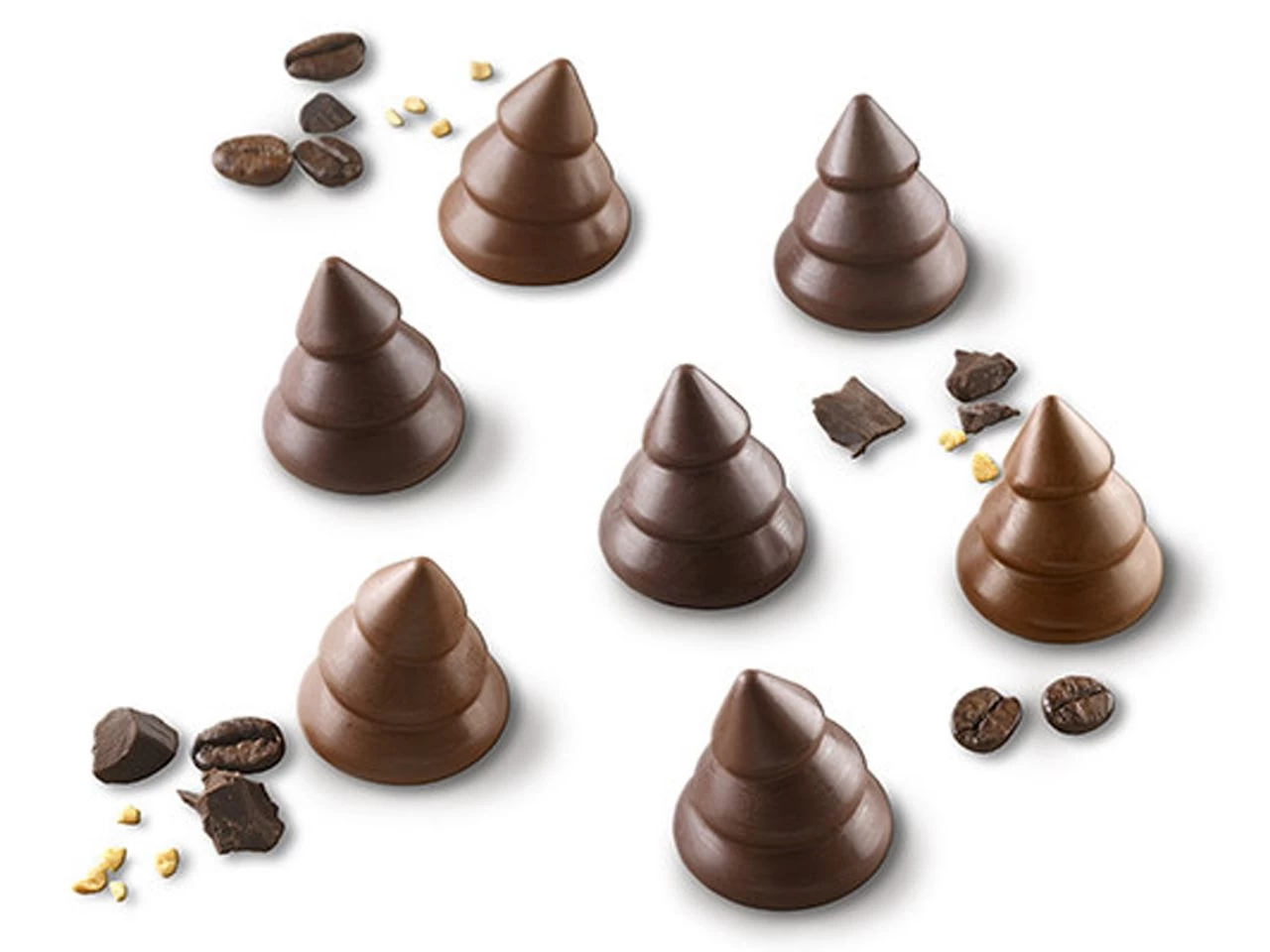 Silikomart Silikon-Pralinenform Choco Trees 1 Silikomart Silikon-Pralinenform Choco Trees