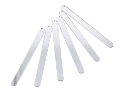Eisstiele: Silber, Kunststoff, Silberglänzend, 6 Stück á 11,5 X 1 Cm