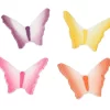 3D-Zuckerfiguren Schmetterlinge, Klein, 4 Farben, 8 Stück á 38 X 27 X 12 Mm