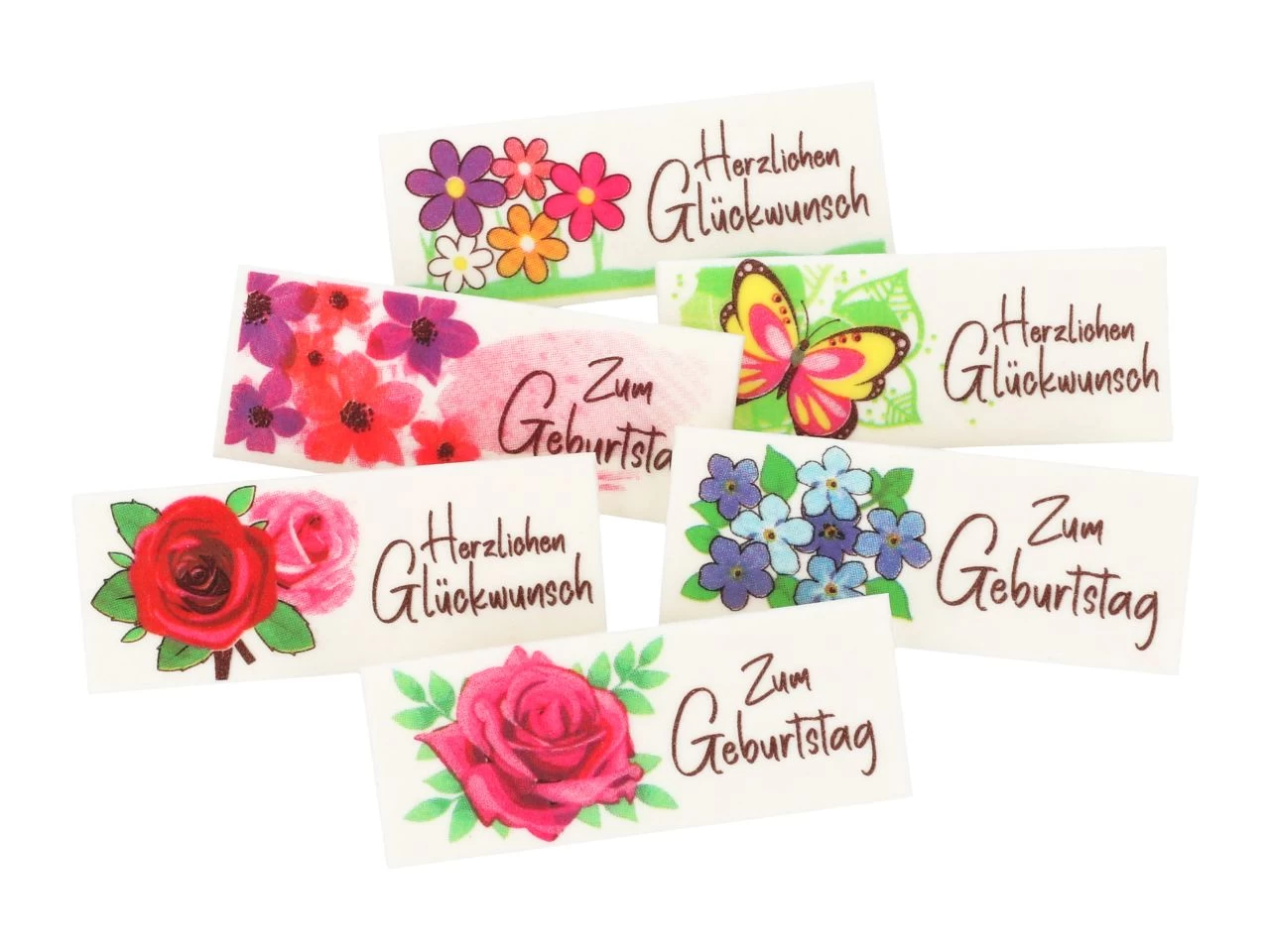 Cupcakes-Aufleger Zum Geburtstag, 6 Designs, Bunt, 6 Stück á 85 X 33 Mm 2 Cupcakes-Aufleger Zum Geburtstag, 6 Designs, Bunt, 6 Stück á 85 X 33 Mm - Image 2