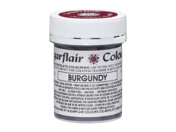 Sugarflair: Schokoladenfarbe Burgundy, Weinrot, 35 G