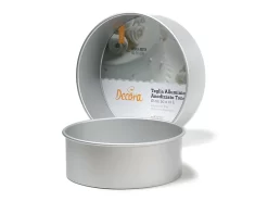 Profi-Backform Für XL-Torten, Rund, Extra-tief, Eloxiertes Alu, 40 X 10 Cm