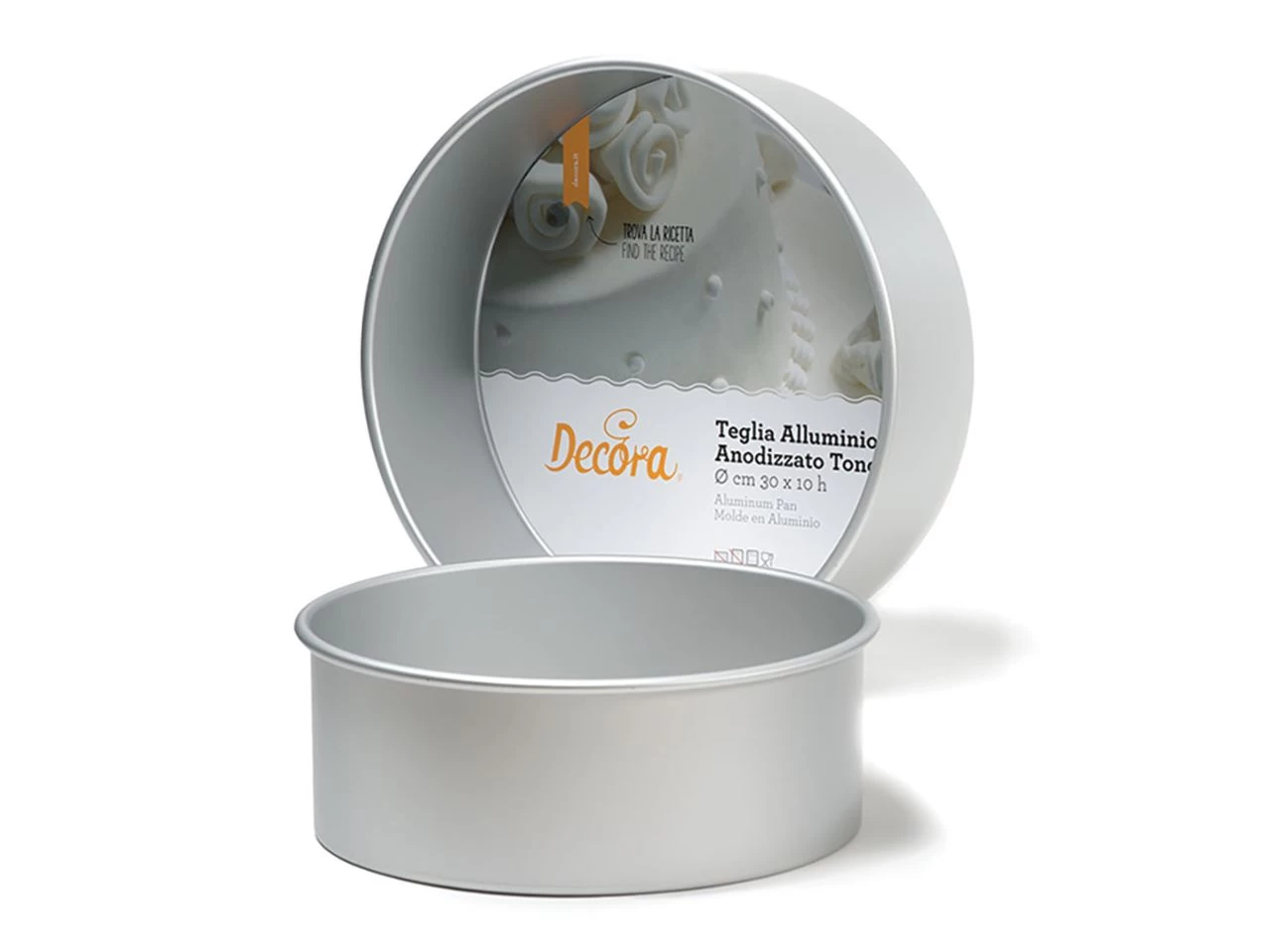 Profi-Backform Für XL-Torten, Rund, Extra-tief, Eloxiertes Alu, 40 X 10 Cm 1 Profi-Backform Für XL-Torten, Rund, Extra-tief, Eloxiertes Alu, 40 X 10 Cm