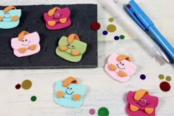 Schultasche Mit Gesicht Zucker-Aufleger, Ca.3,5cm, 12 Stück