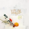 Cake Topper: Taufe, Holz, 15 X 9 X 0,3 Cm