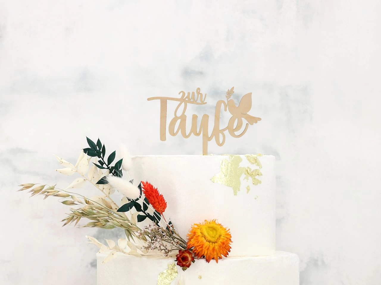 Cake Topper: Taufe, Holz, 15 X 9 X 0,3 Cm 1 Cake Topper: Taufe, Holz, 15 X 9 X 0,3 Cm