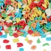Streudekor Buchstaben ABC, Farb-Mix, 80 G