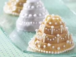 Nordic Ware: Aluguss-Backform Tiered Cakelet, Antihaft, 1,4 L, 6 Mulden á 9 X 7 Cm -Hobbybäcker b89422