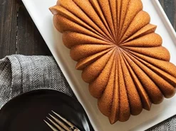 Nordic Ware: Aluguss-Backform Classic Fluted Loaf, Antihaft, 1,4 L, 21 X 13,3 X 7,5 Cm -Hobbybäcker b89592