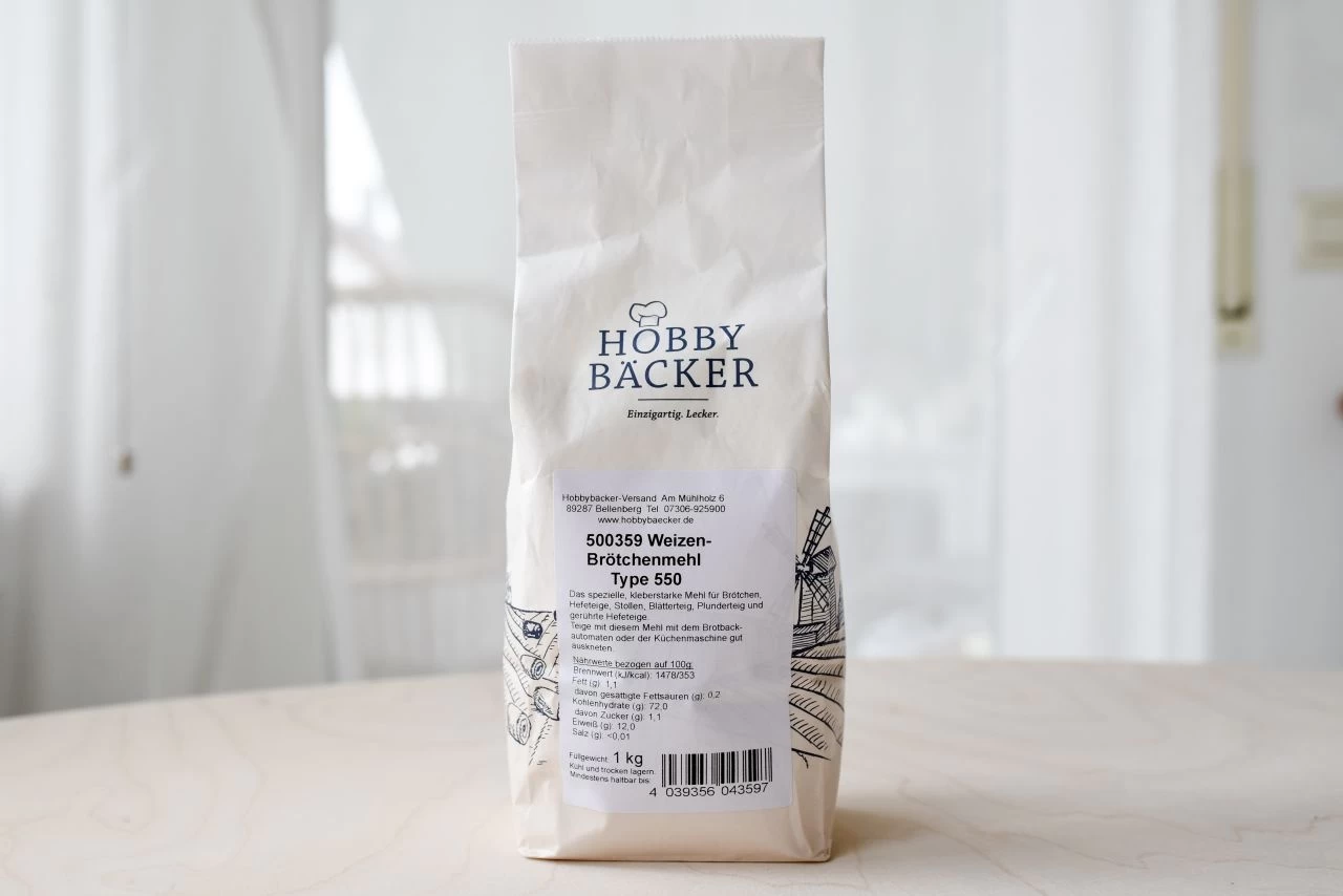 Weizen-Brötchenmehl Type 550 1kg 2 Weizen-Brötchenmehl Type 550 1kg - Image 2