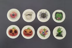 Schokoaufleger Halloween, Sortiert, 12 Stk., Ø 35 Mm