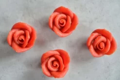Marzipanrosen Rot 16 Stück Ø 3,5 Cm
