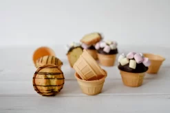 Waffel-Portionsbecher 96 Stück, 2,9 X 4,8 Cm