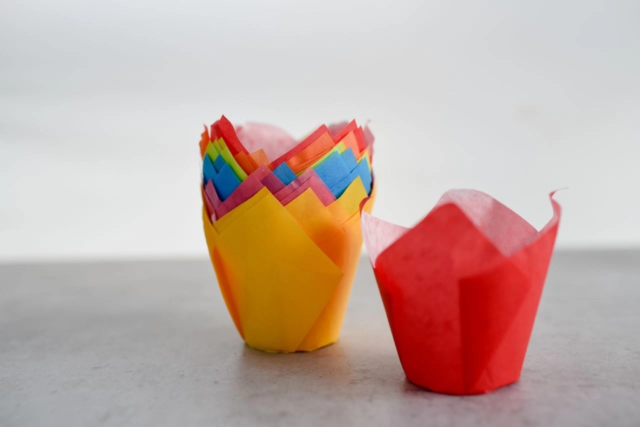 Papierbackform Tulpe, Farbig Sortiert, 24 Stück 1 Papierbackform Tulpe, Farbig Sortiert, 24 Stück